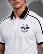 Contrast Piping Polo Shirt - White