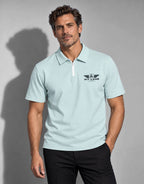 Premium Performance Quarter Zip Polo Shirt - Mint