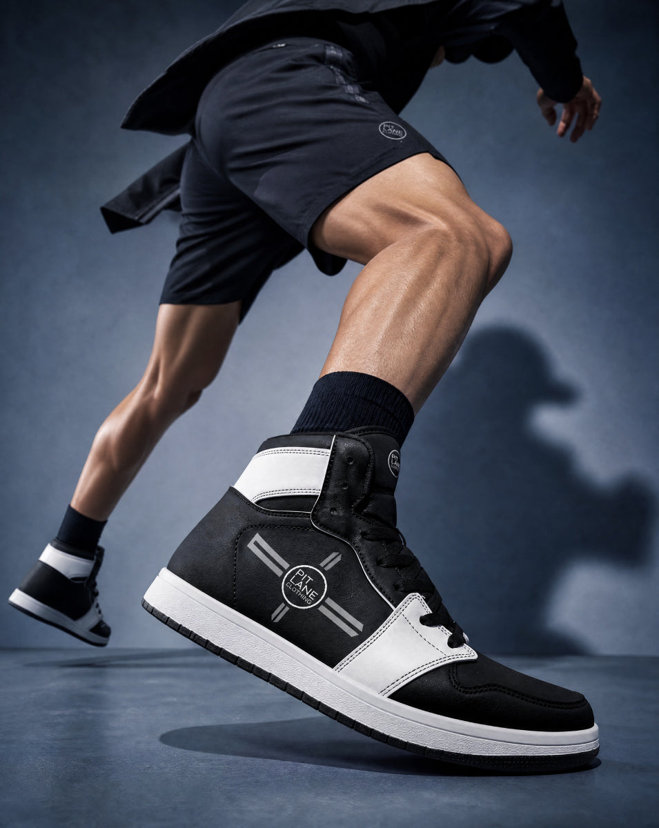 Pit Lane Clothing 'Accelerate' - High Top Leather sneakers 1