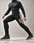 Side Stripe Running pants - Black