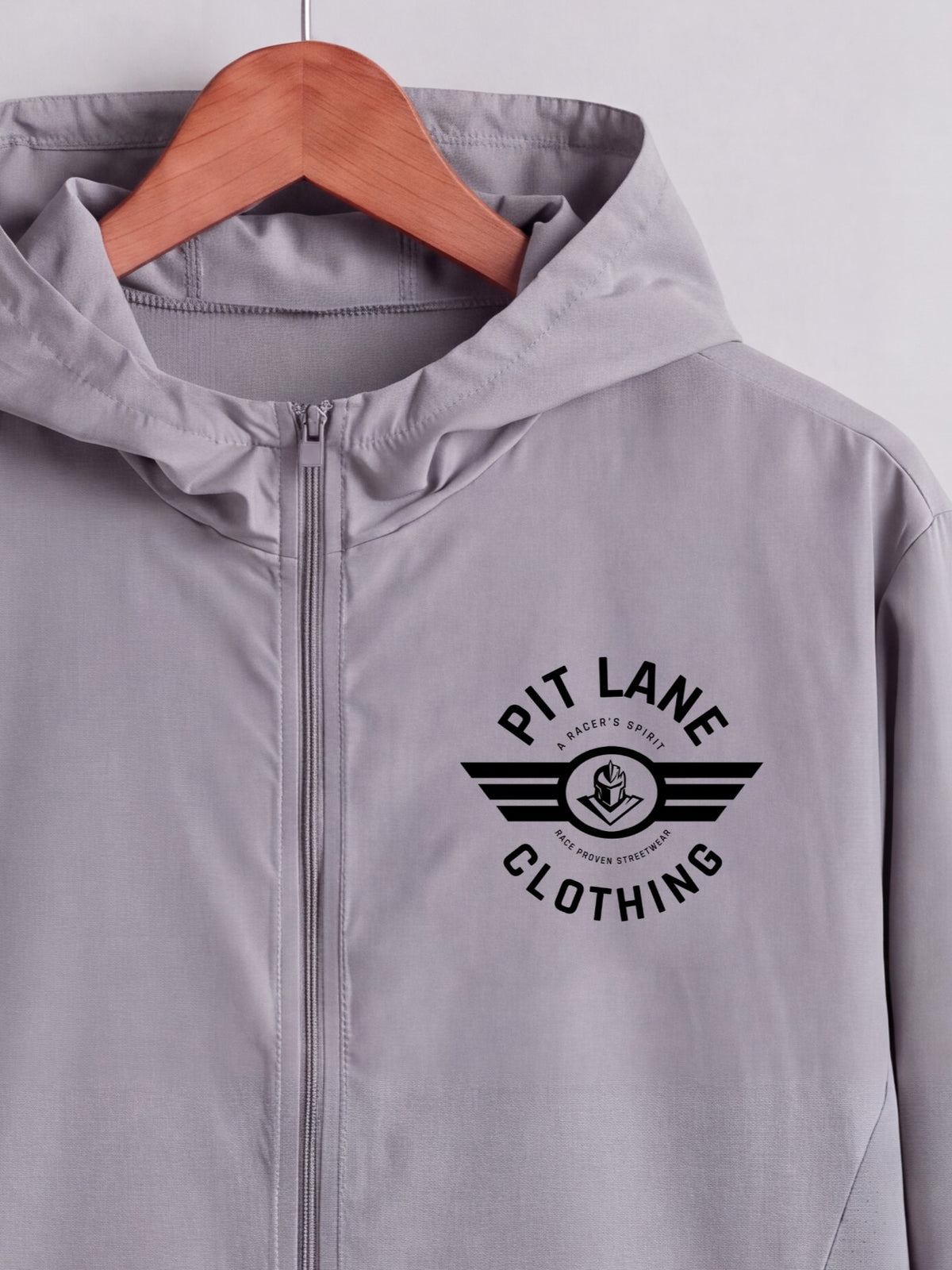 Pit Lane Clothing: Light Spray Active Training Jacket - Titanium