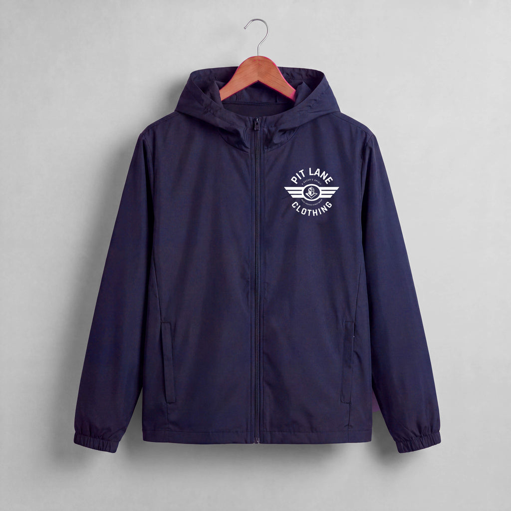 Pit Lane Clothing: Water resistant Light Spray jacket - Navy