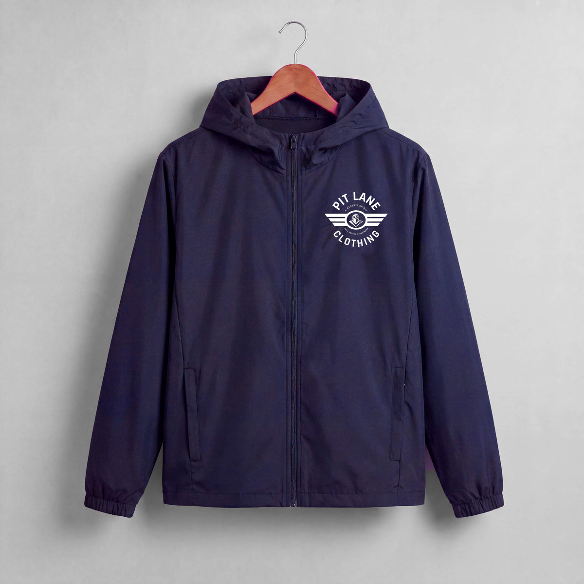 Pit Lane Clothing: Water resistant Light Spray jacket - Navy