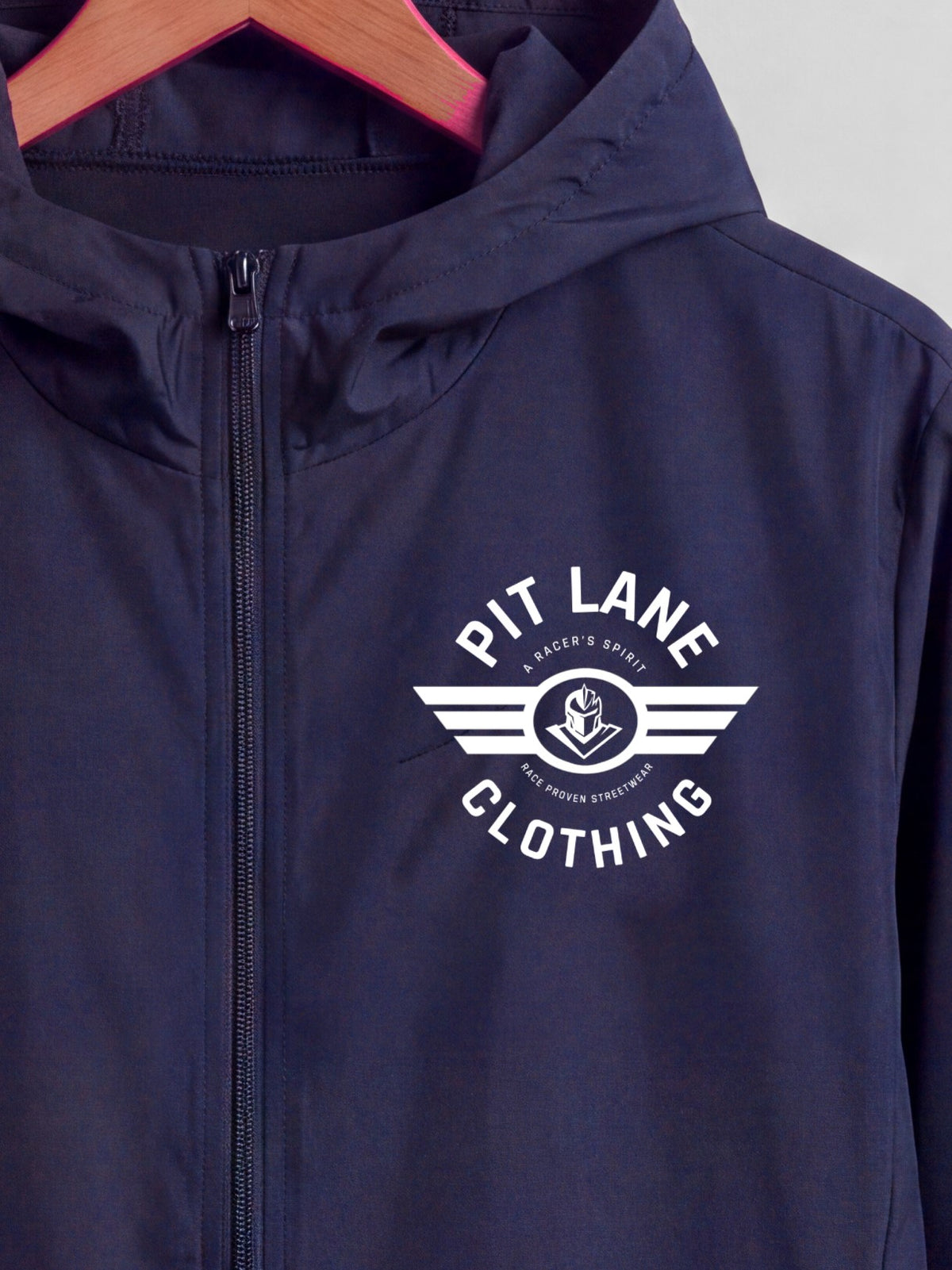Pit Lane Clothing: Water resistant Light Spray jacket - Navy