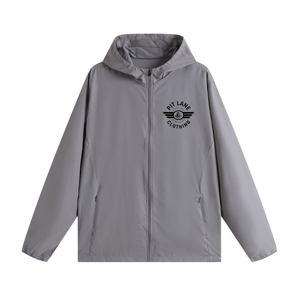 Pit Lane Clothing: Light Spray Active Training Jacket - Titanium