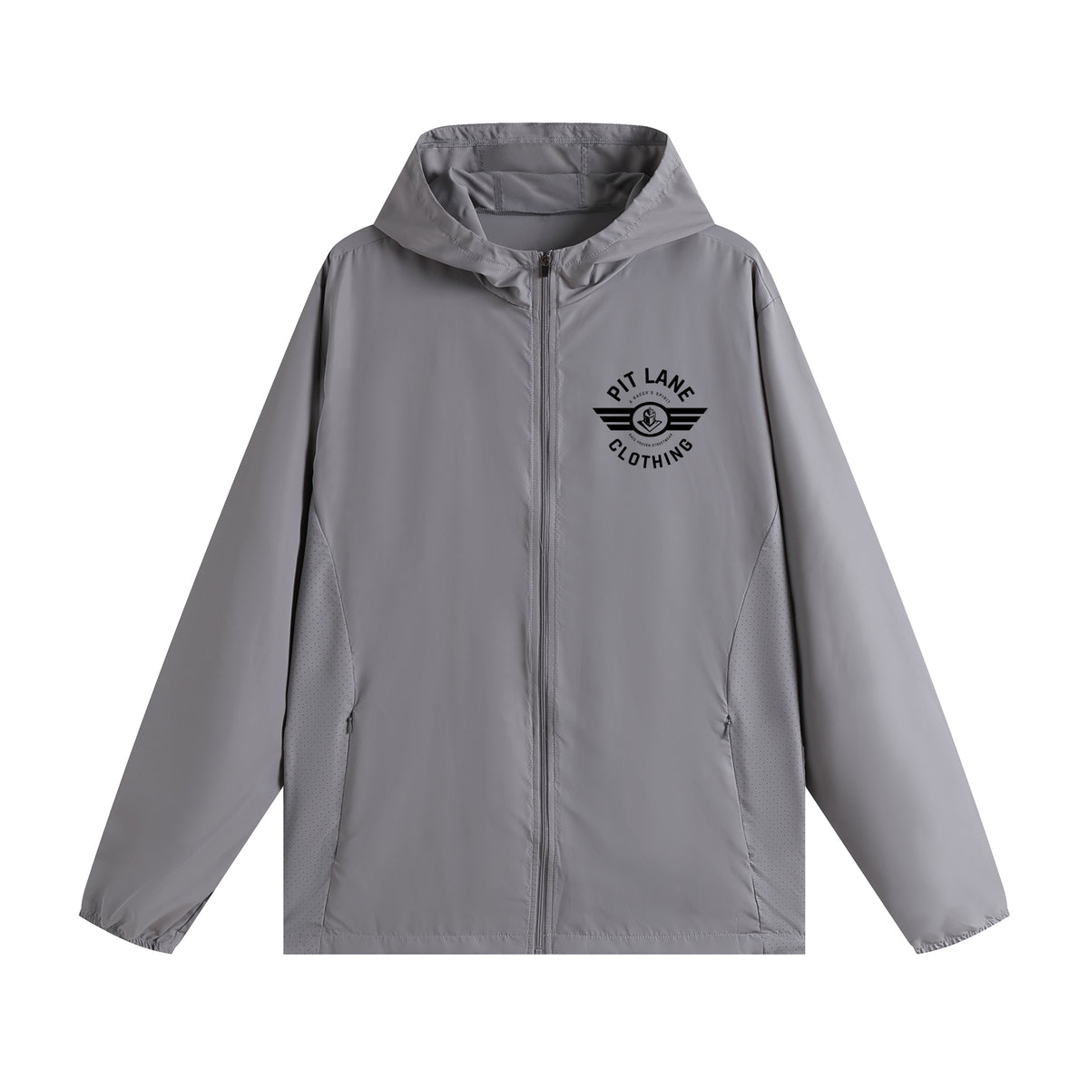 Pit Lane Clothing: Light Spray Active Training Jacket - Titanium