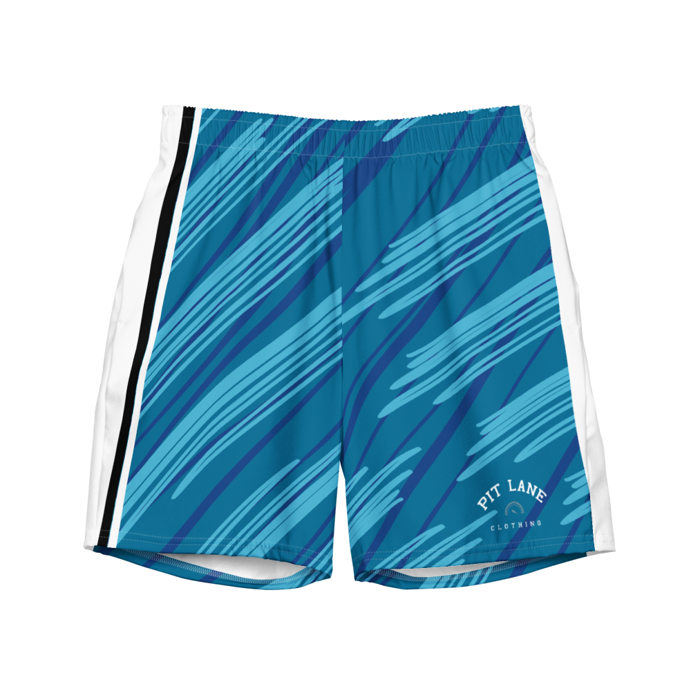 PIT LANE CLOTHING: Premium Swim Trunks - Sky