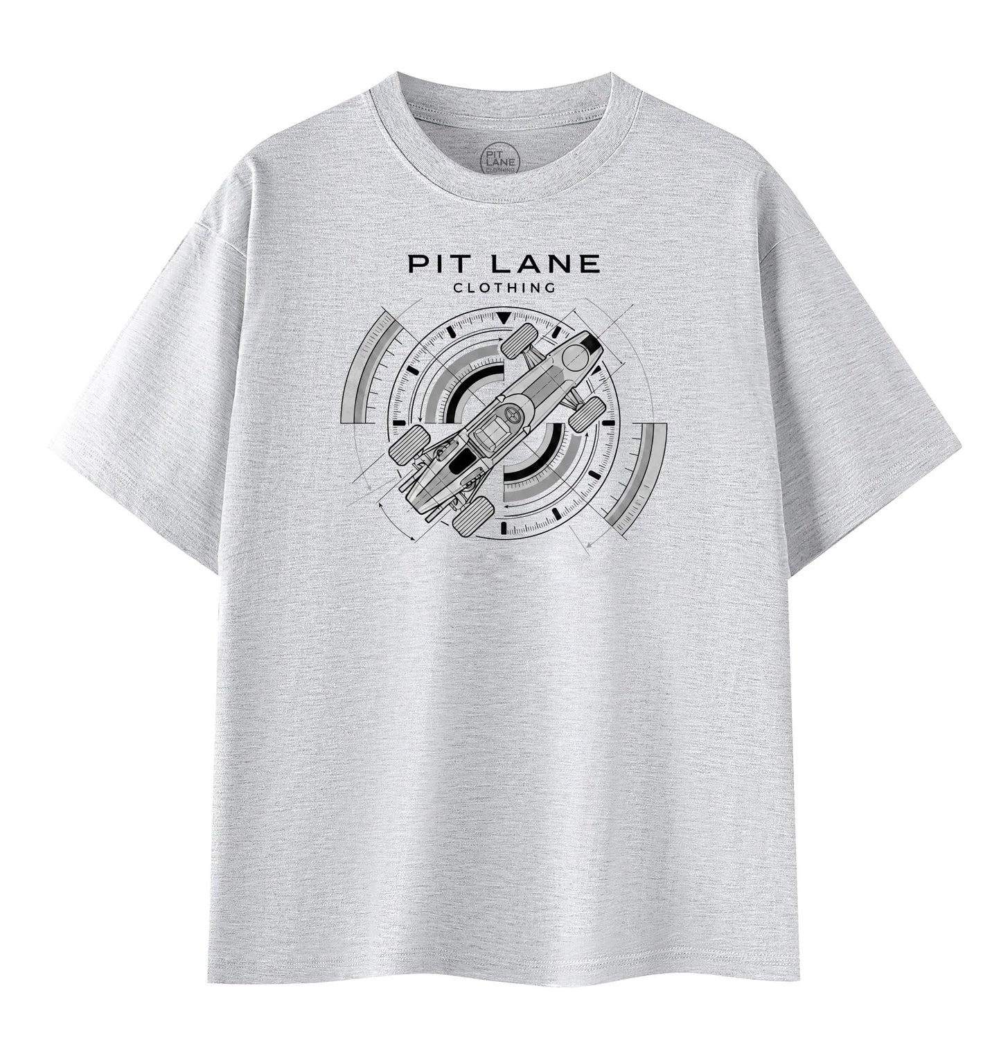 PIT LANE CLOTHING: A Racer’s Tee — Grey Premium Cotton T-Shirt