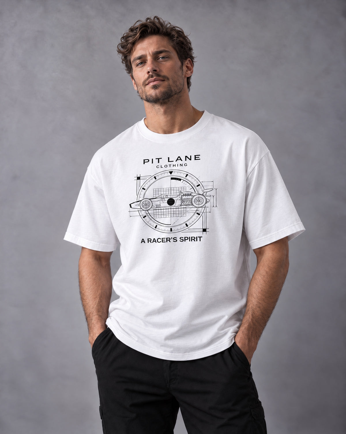 A Racer's Spirit Tee - white