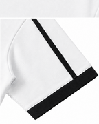 Contrast Piping Polo Shirt - White