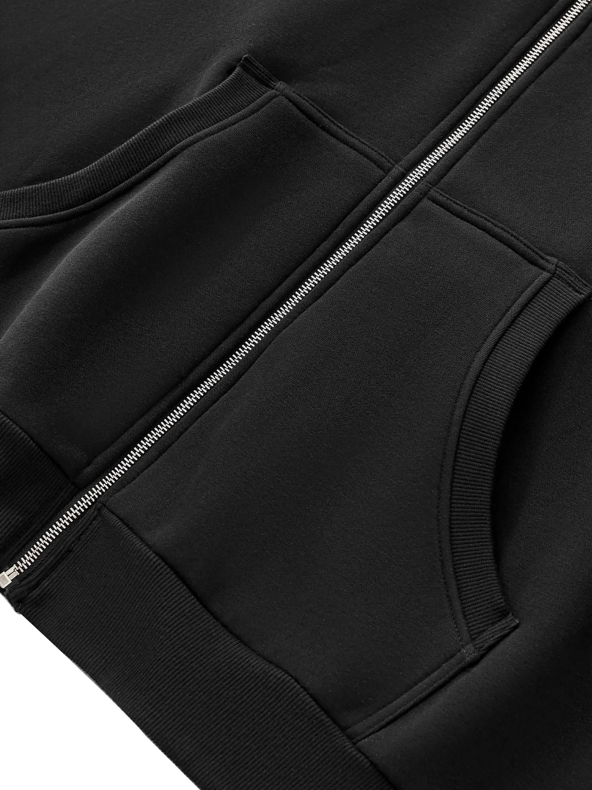 Pit Lane Clothing: Fleeced Full-Zip Boxy Hoodie