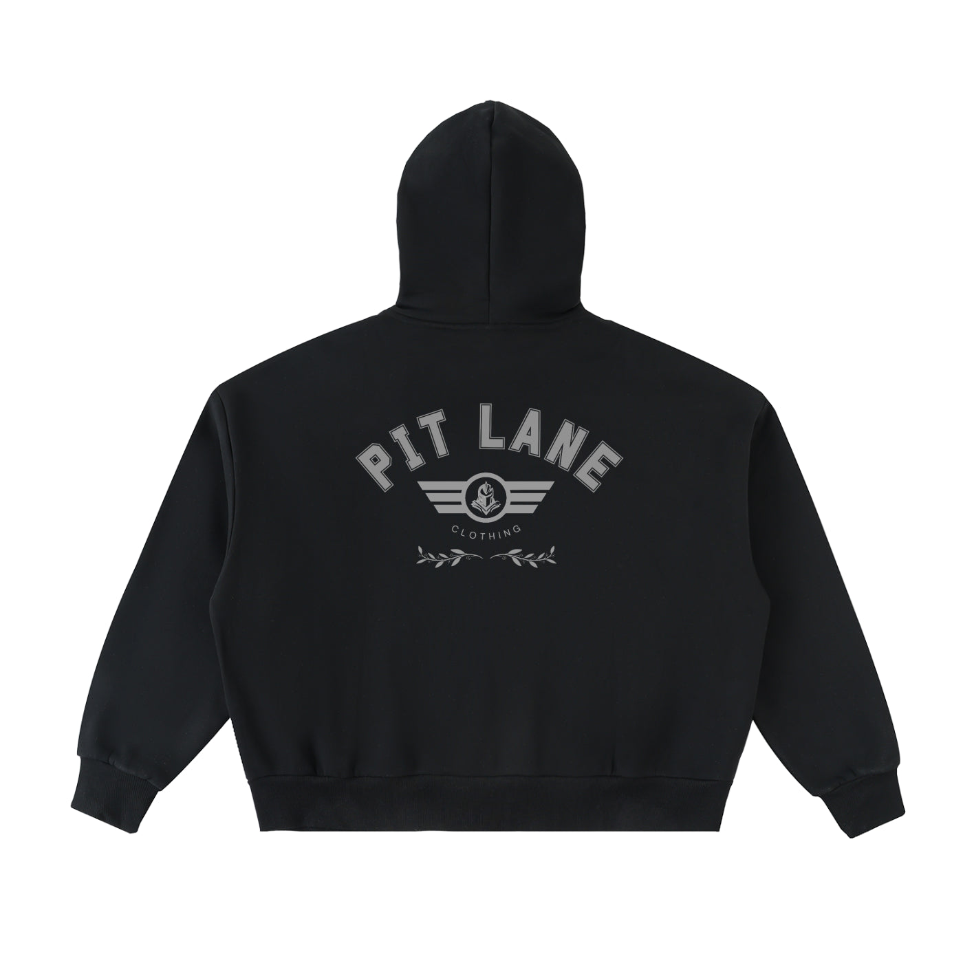 Pit Lane Clothing: Fleeced Full-Zip Boxy Hoodie