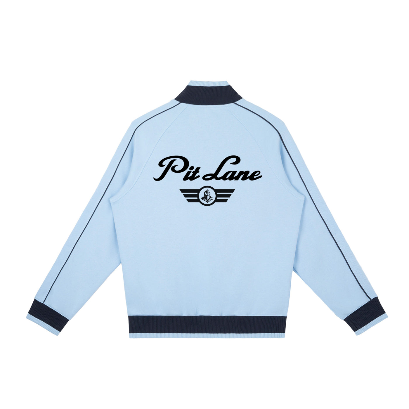 Pit Lane Clothing: Podium Raglan Sleeve Zip Track Jacket - Blue Flag