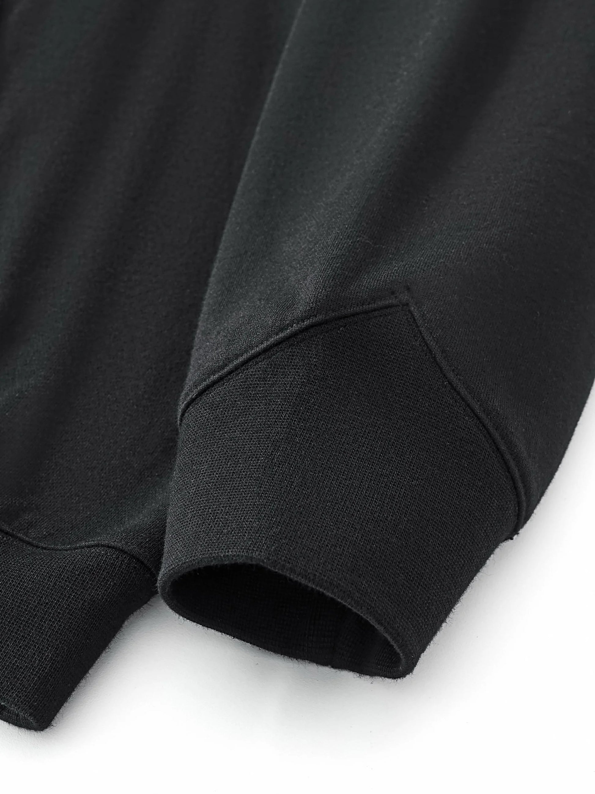 Pit Lane Clothing: Big Hood Half-Zip Fleece Hoodie - carbon