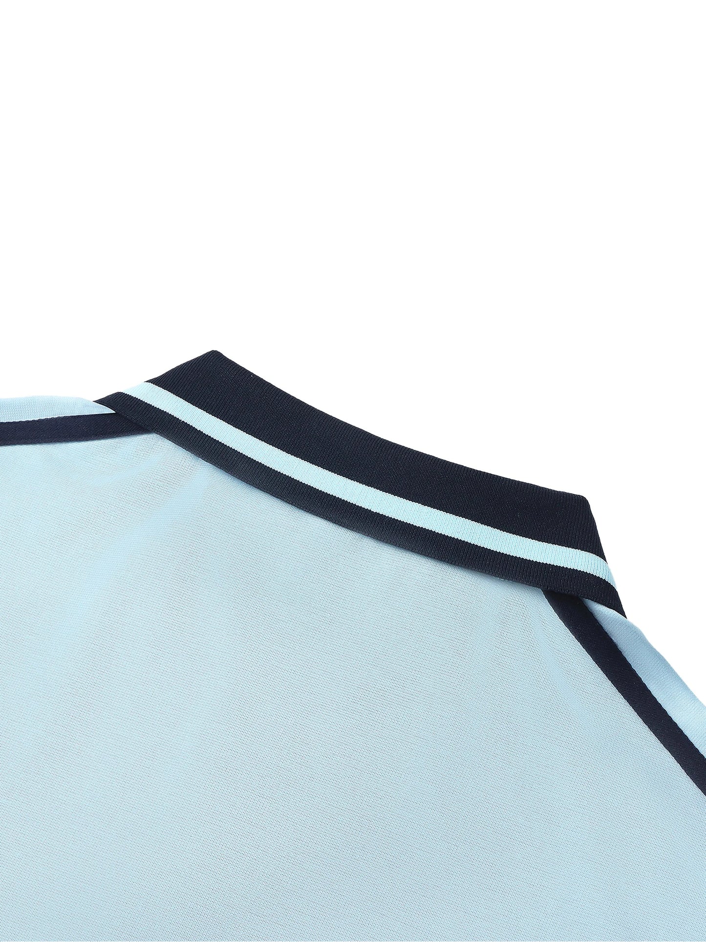 Pit Lane Clothing:  Contrast Piping Polo Shirt - Aqua