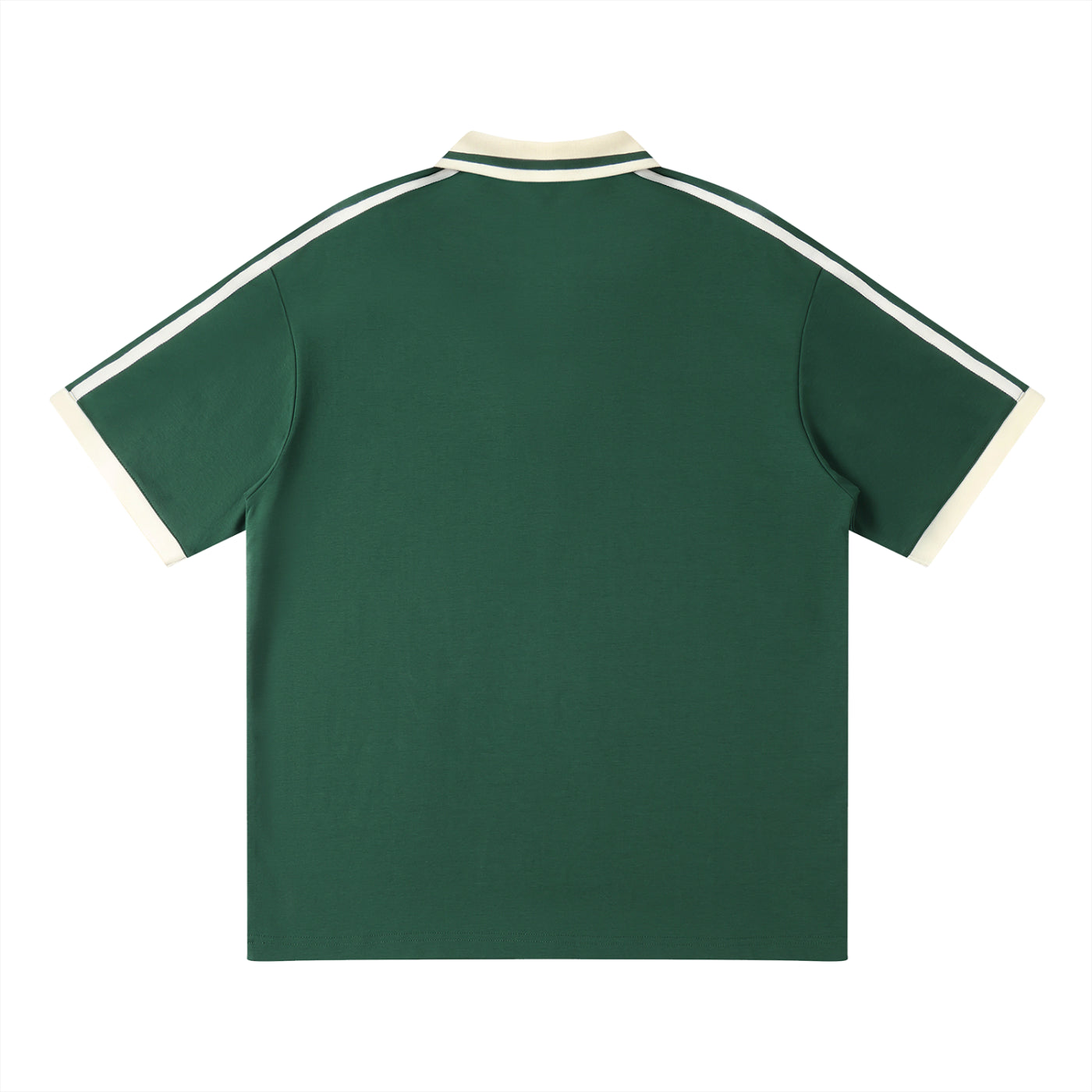 Pit Lane Clothing: Contrast Piping Polo Shirt - Green Flag