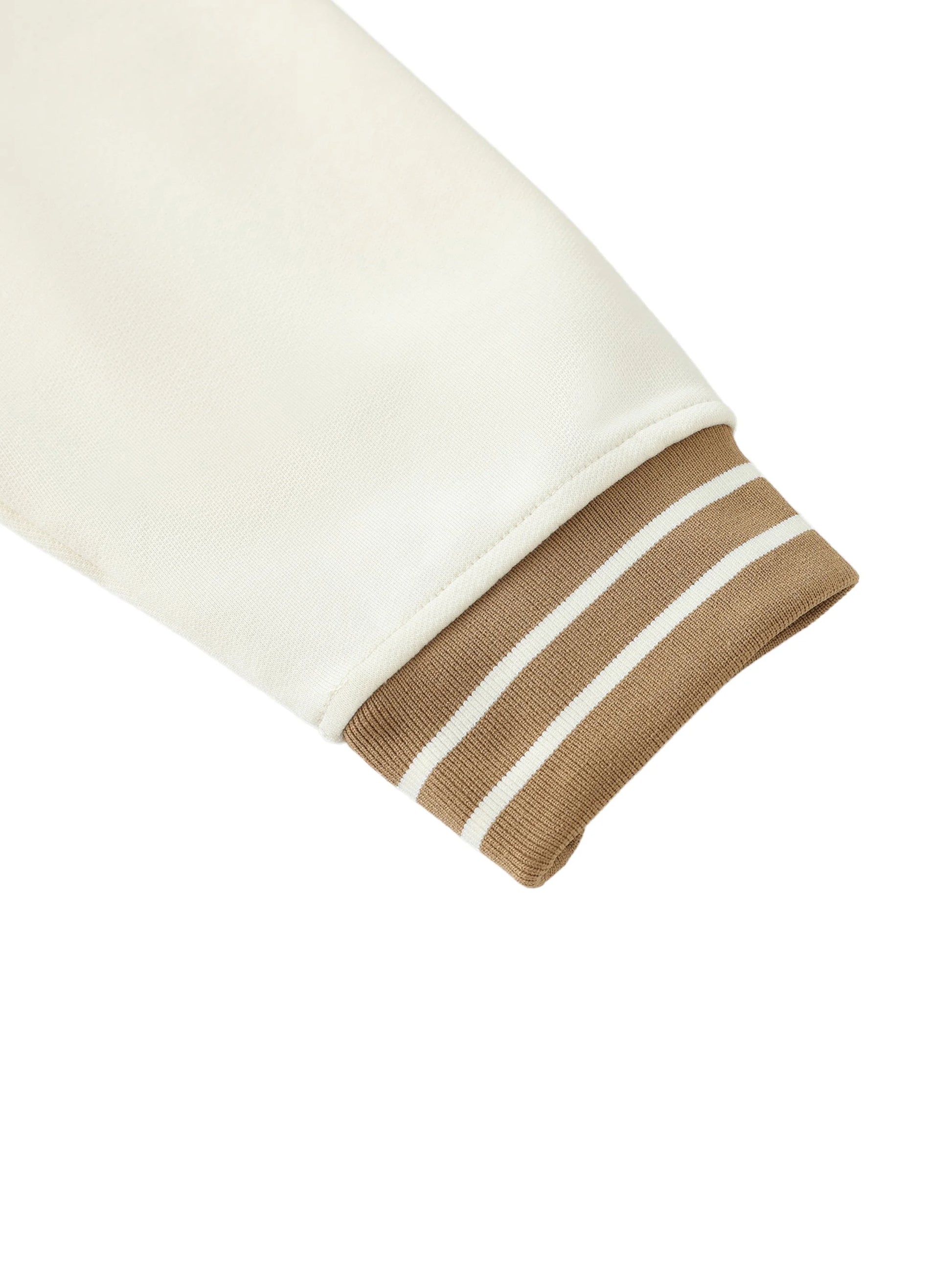 Pit Lane Clothing: Striped Trim Zip-Up Hoodie - Sandtrap