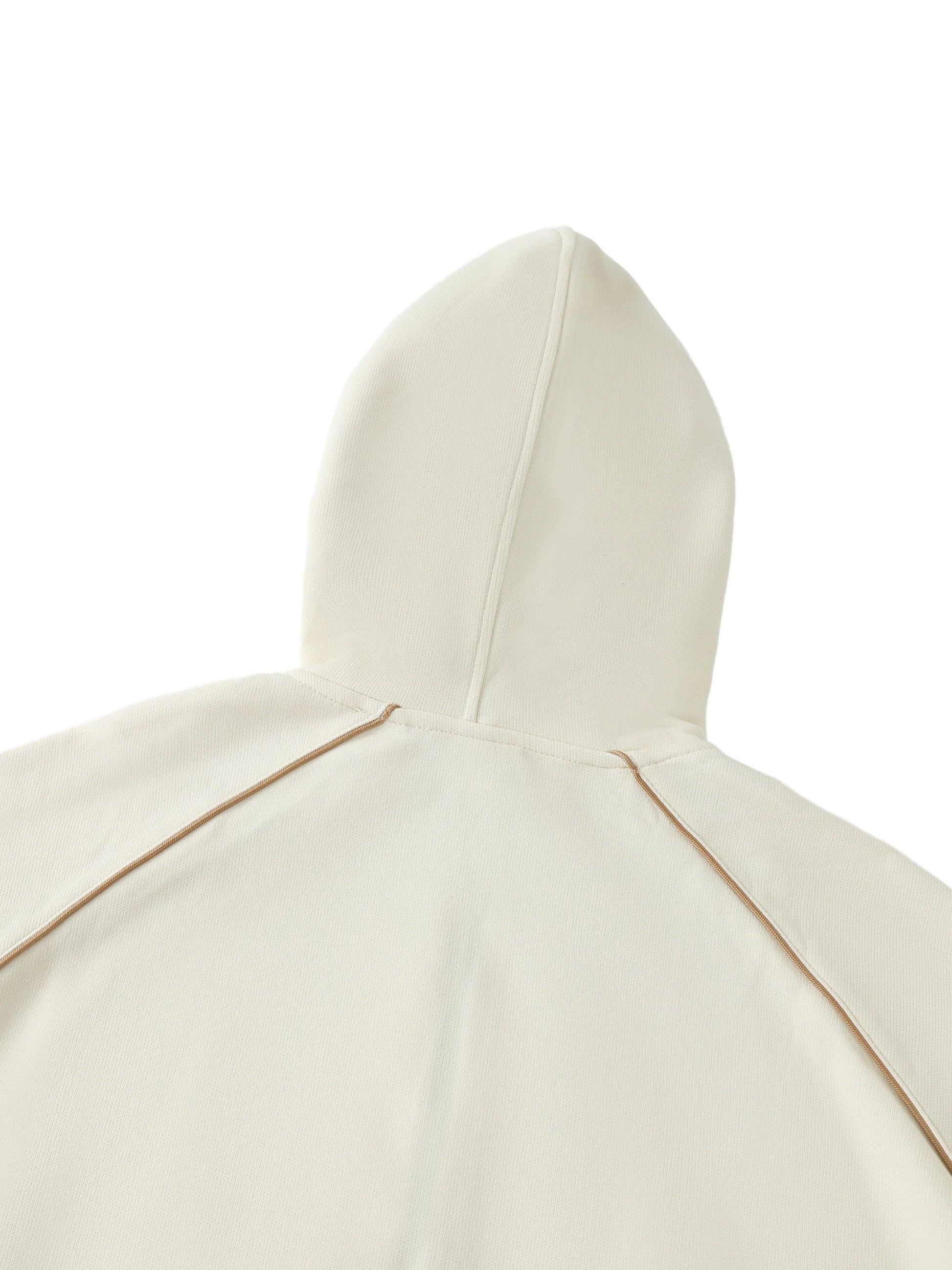 Pit Lane Clothing: Striped Trim Zip-Up Hoodie - Sandtrap