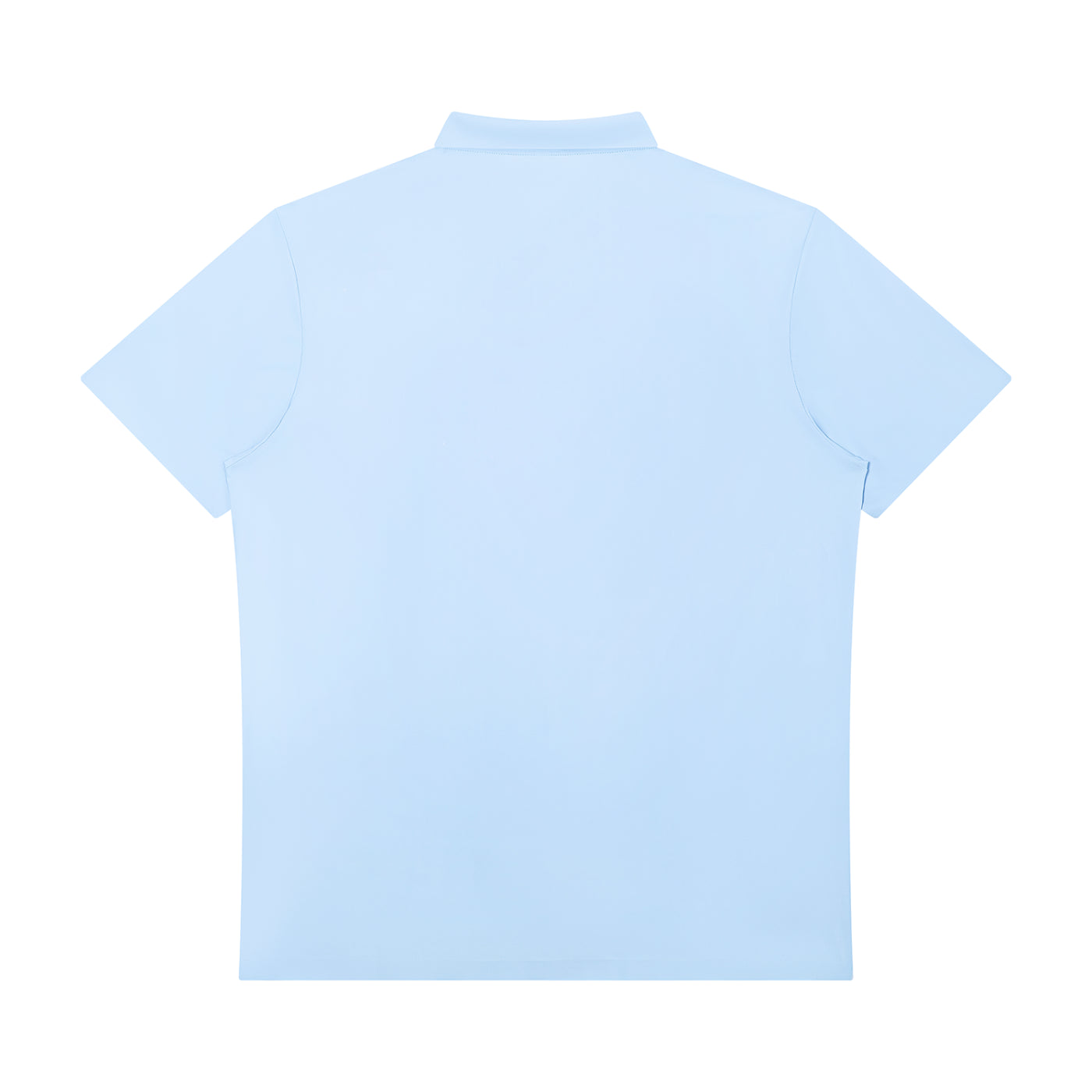 Pit Lane Clothing: Quarter-Zip Performance Polo Shirt - Sky Blue
