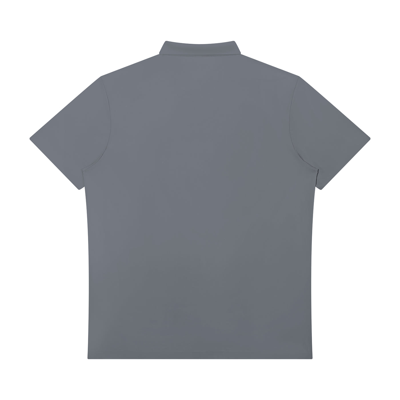 Pit Lane Clothing: Quarter-Zip Performance Polo Shirt - Titanium