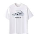 PIT LANE CLOTHING: Premium Cotton T-Shirt - Airflow - White