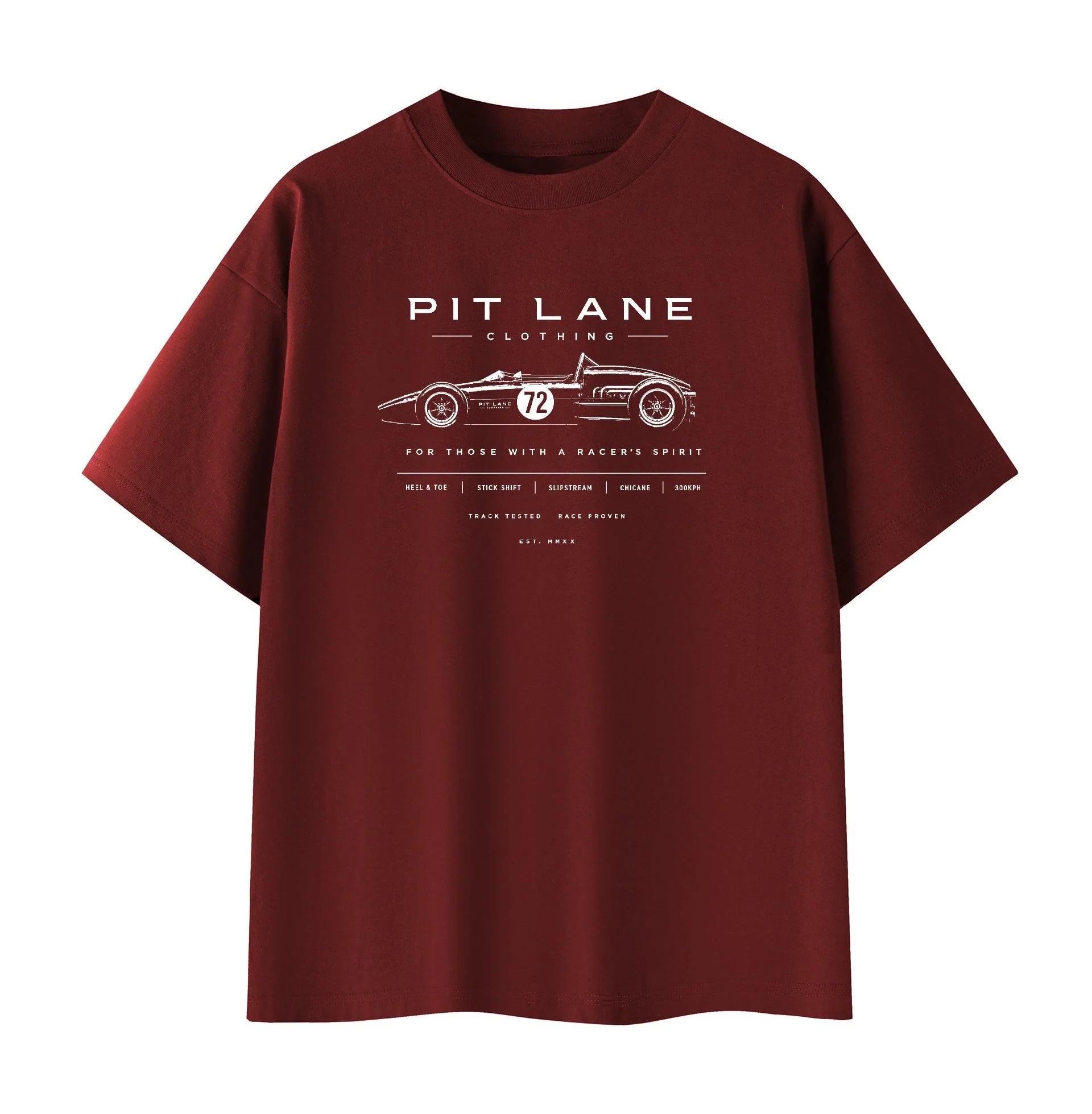 Pit Lane Clothing: Pure Cotton T-Shirt - Original - Monza Red