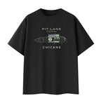 Pit Lane Clothing: Pure Cotton T-Shirt - Chicane - carbon