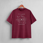 PIT LANE CLOTHING: Premium Cotton T-Shirt - Downforce - Dark Red