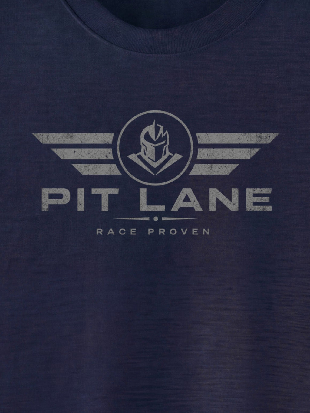 PIT LANE CLOTHING: Premium Cotton T-Shirt - Racer's Tee - Navy