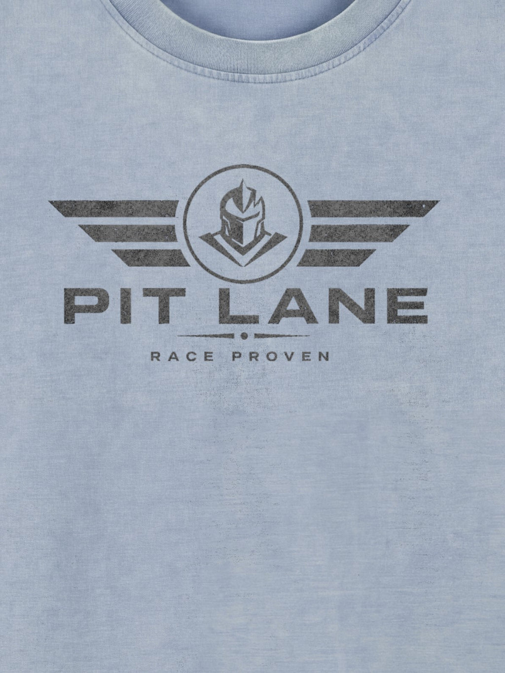 Pit Lane Clothing 245GSM Bamboo Slub Snow Washed T-Shirt - Sky Blue