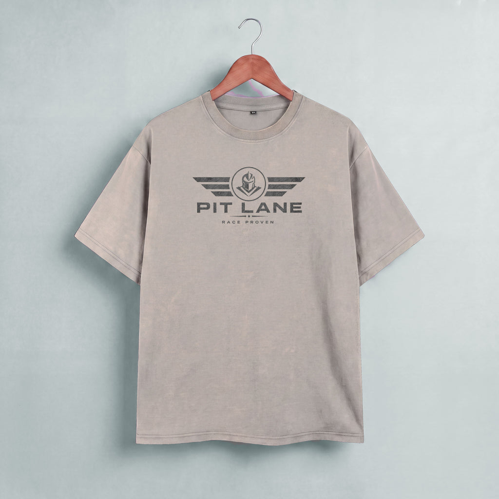 Pit Lane Clothing 245GSM Bamboo Slub Snow Washed T-Shirt - Sand