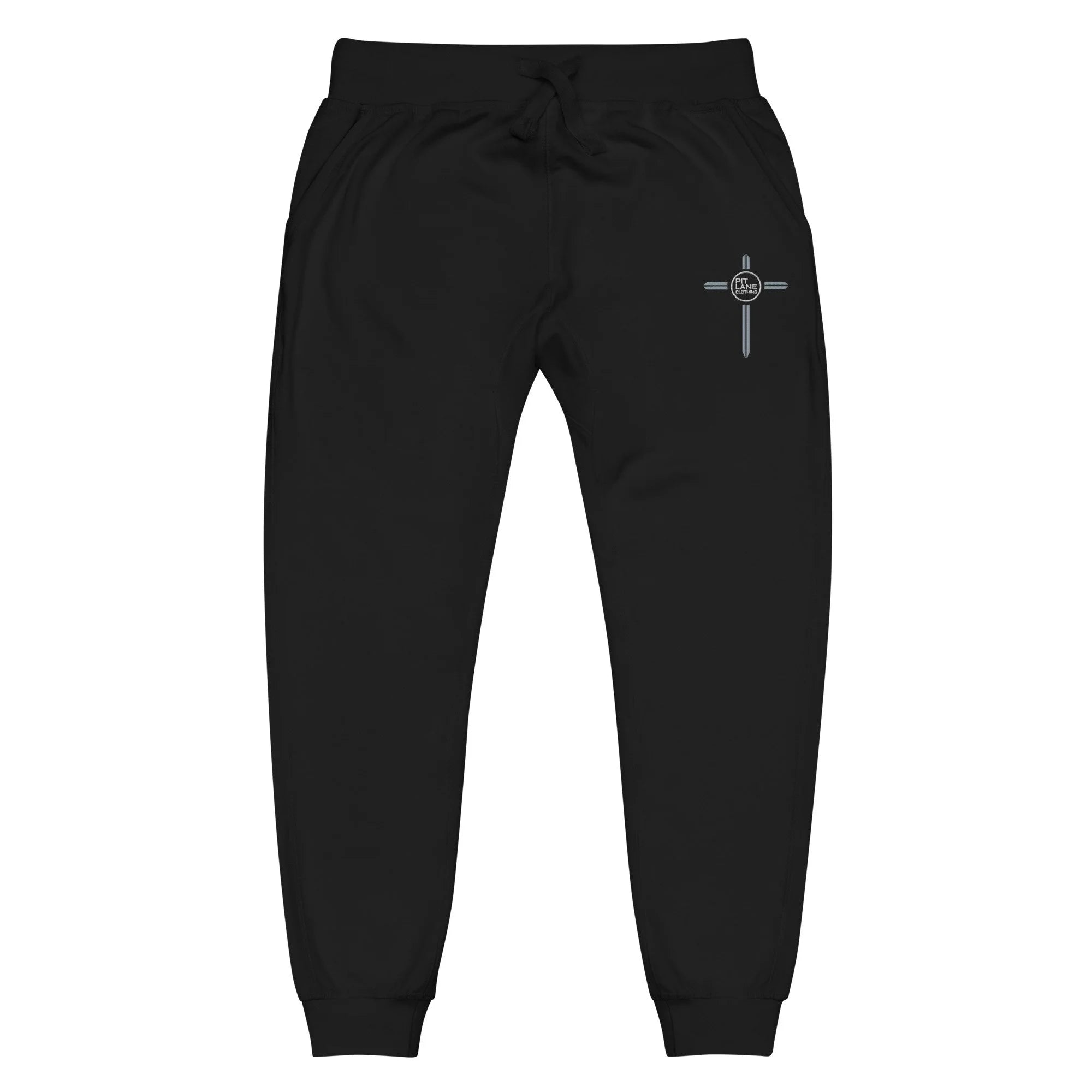 Pit Lane Clothing: Heavyweight Embroidered Fleece Track pants - X 6 COLOURS