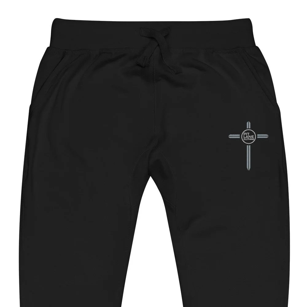 Pit Lane Clothing: Heavyweight Embroidered Fleece Track pants - X 6 COLOURS