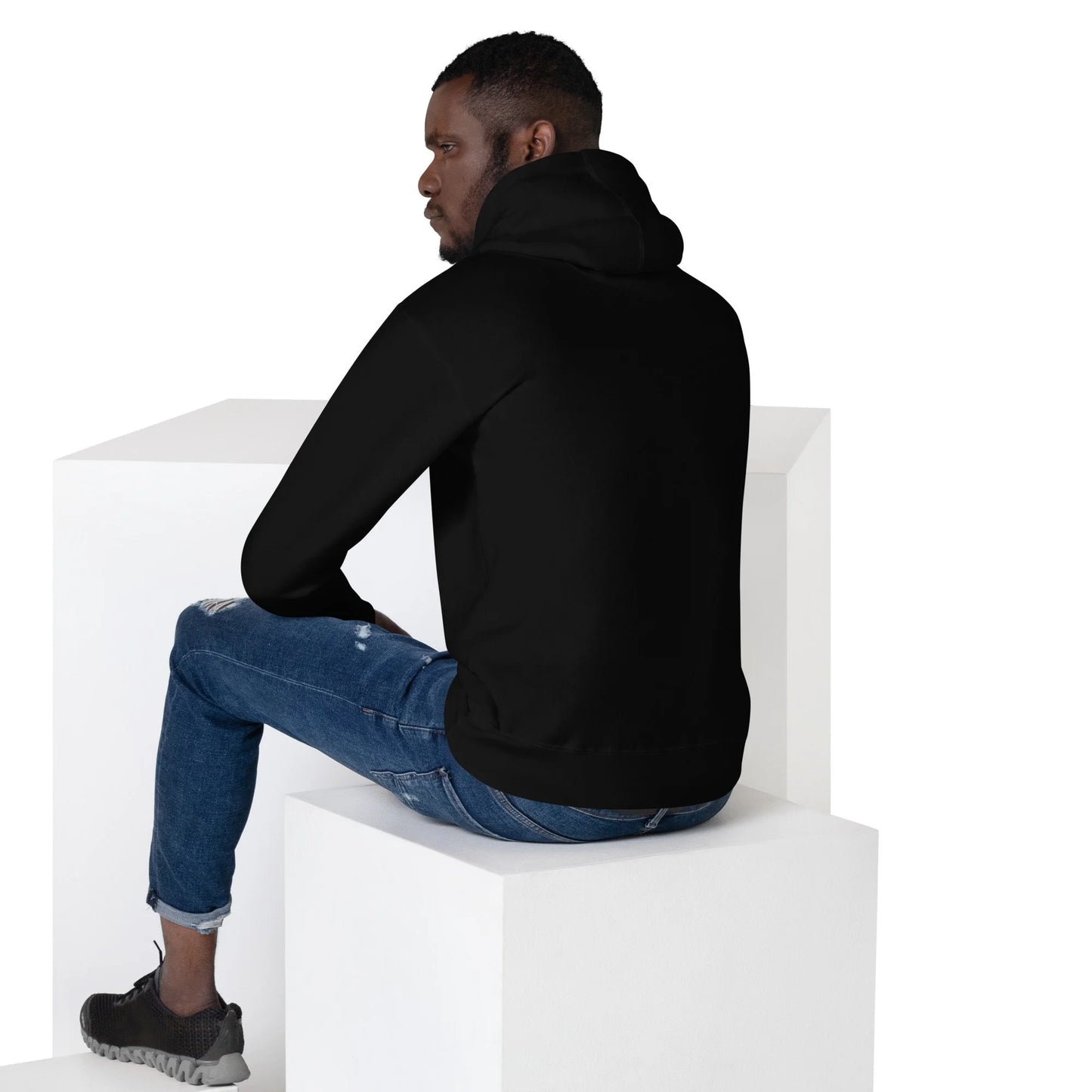 Pit Lane Clothing: Embroidered Heavyweight Hoodie - Force 1 - carbon/black