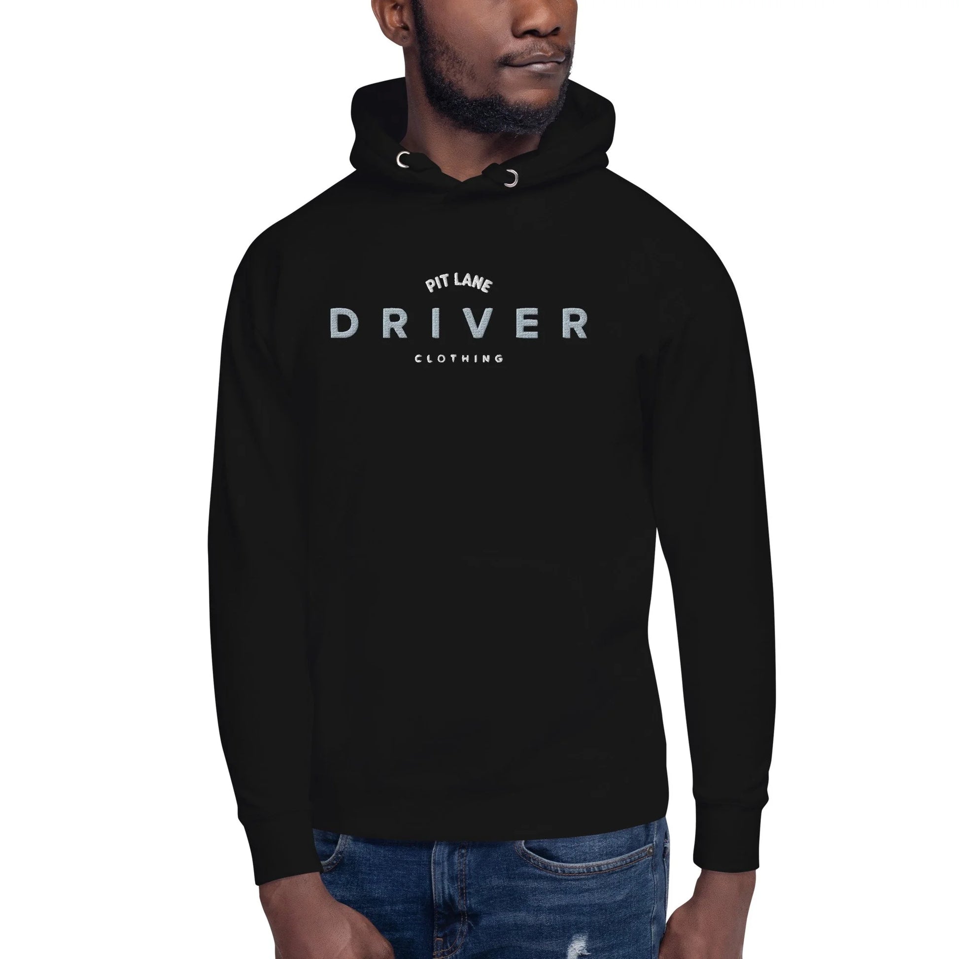 Pit Lane Clothing: Embroidered Hoodie - Driver - carbon/black