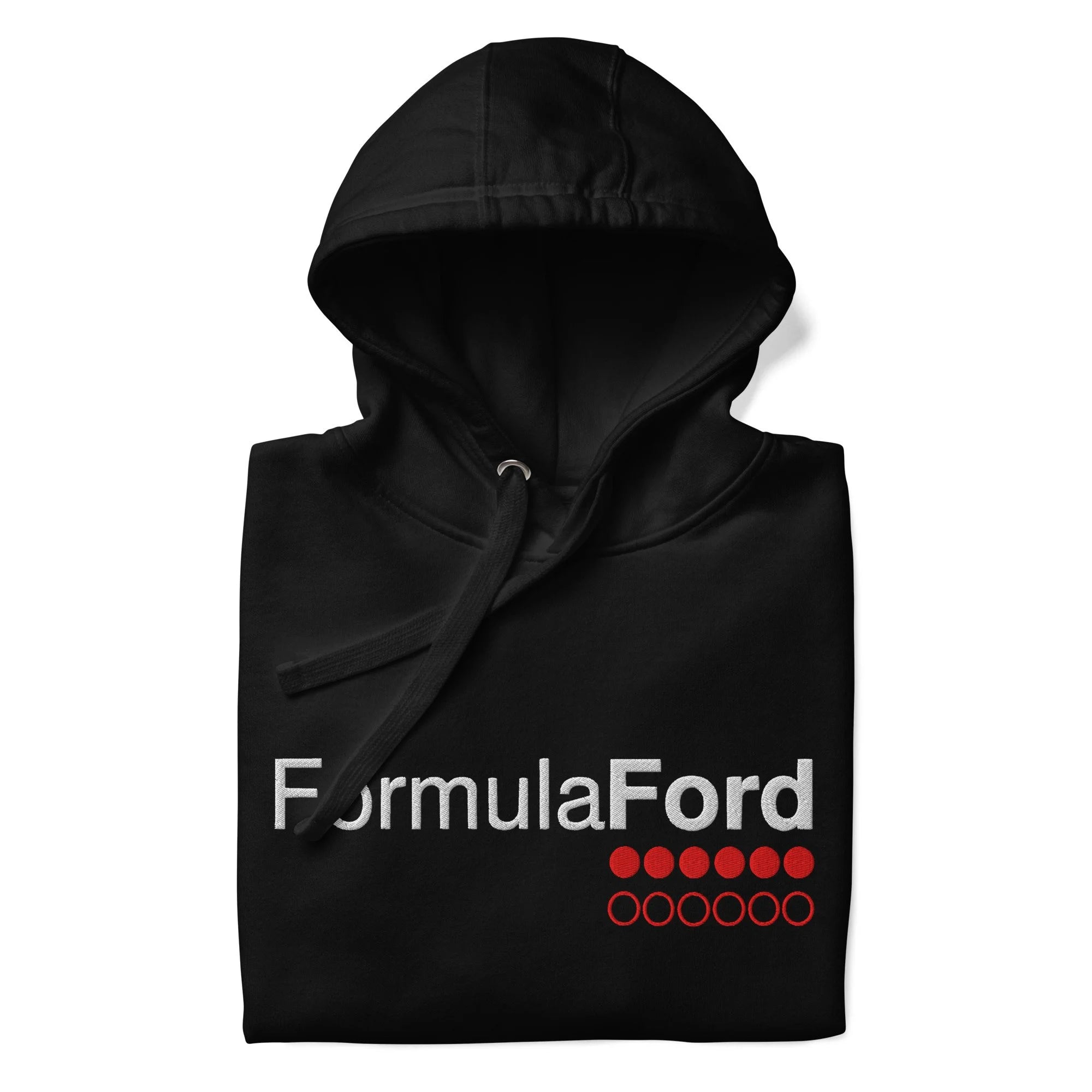 Formula Ford Official Embroidered Fleece Hoodie - carbon / black