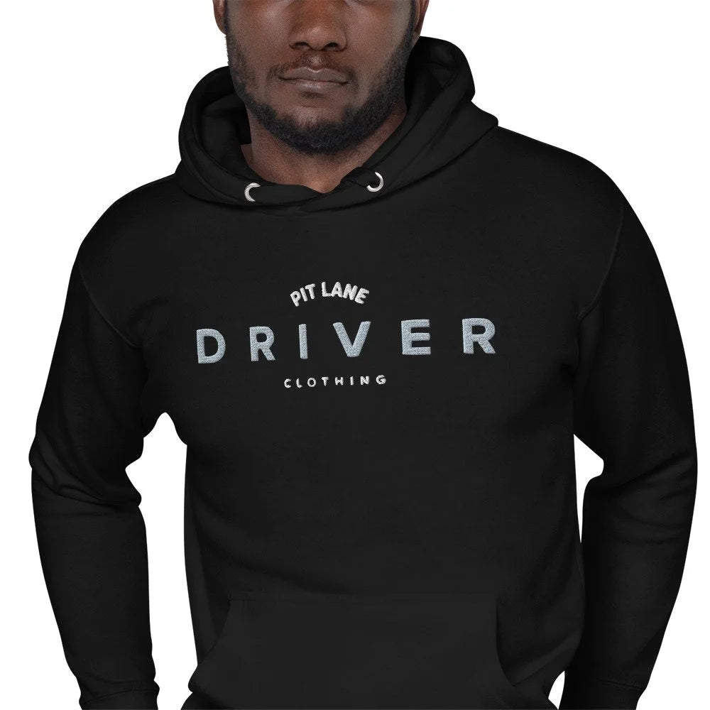Pit Lane Clothing: Embroidered Hoodie - Driver - carbon/black