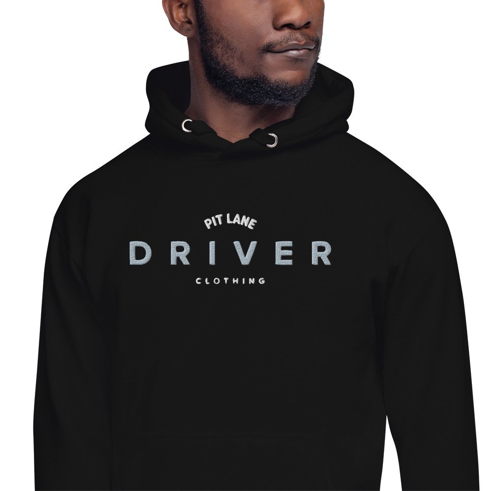 Pit Lane Clothing: Embroidered Hoodie - Driver - carbon/black