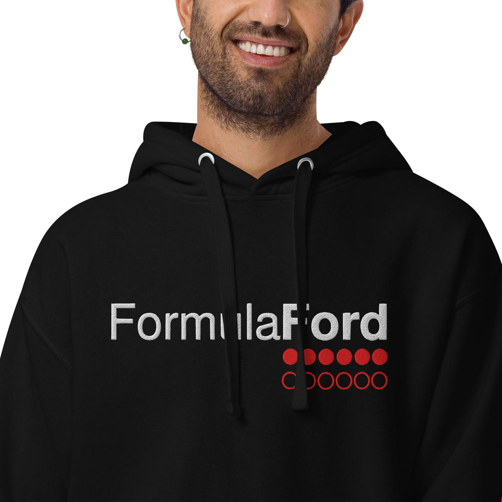 Formula Ford Official Embroidered Fleece Hoodie - carbon / black