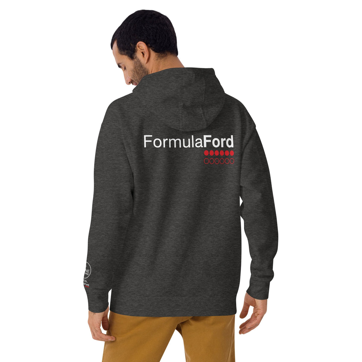 Formula Ford Official Embroidered Fleece Hoodie - Titanium / grey