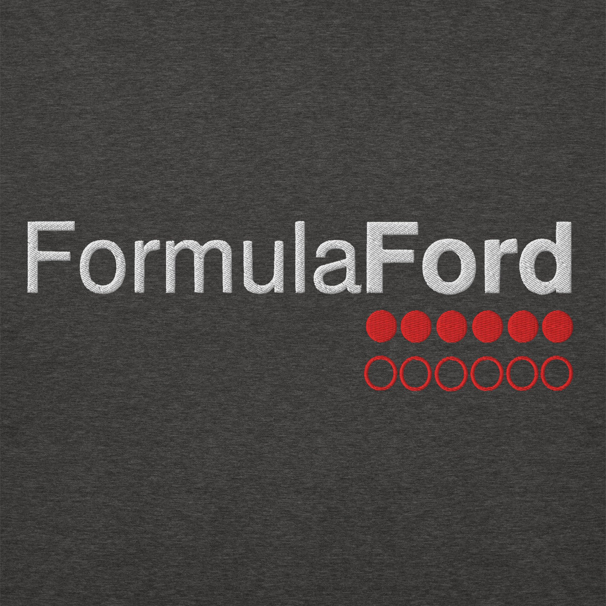 Formula Ford Official Embroidered Fleece Hoodie - Titanium / grey