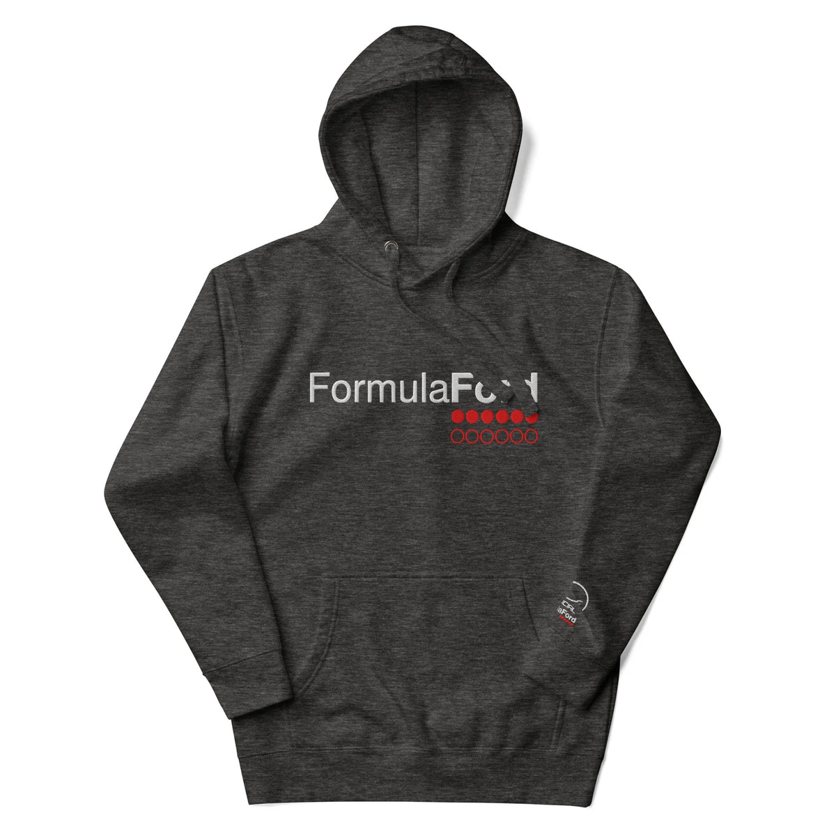 Formula Ford Official Embroidered Fleece Hoodie - Titanium / grey