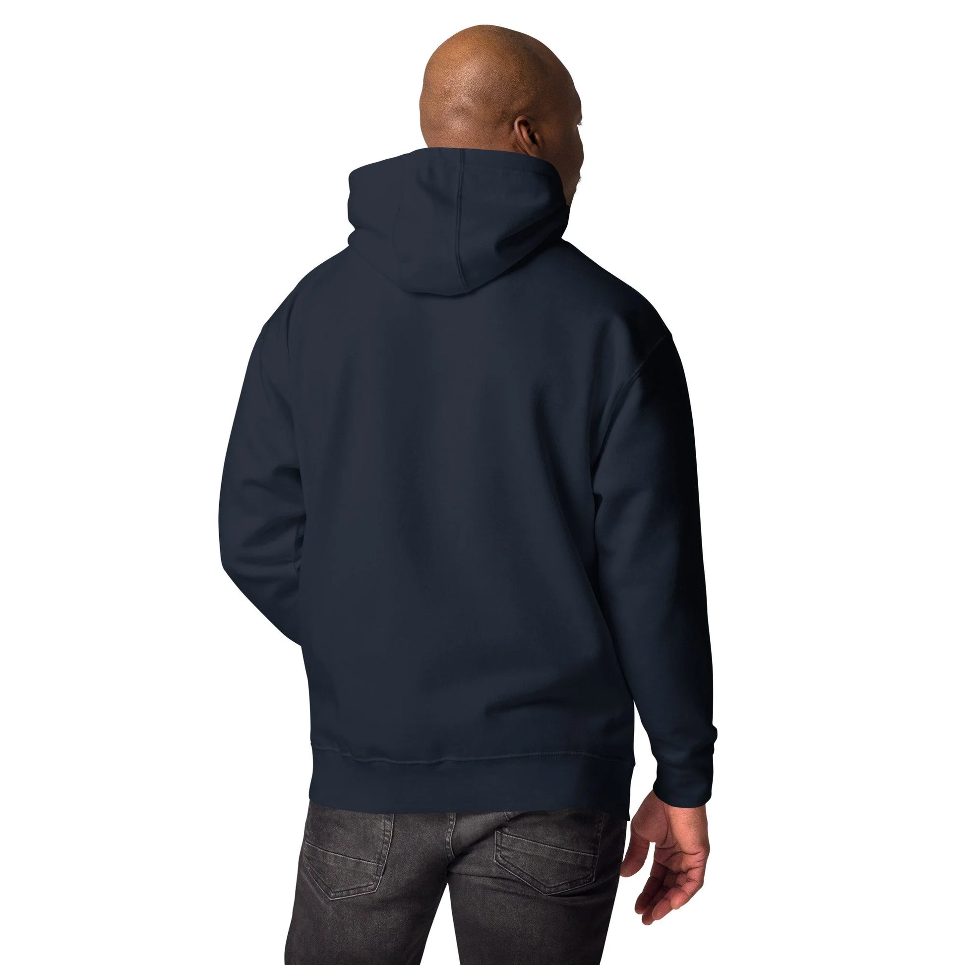 Pit Lane Clothing: Embroidered Heavyweight Fleece Hoodie - Box - Navy