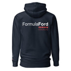 Formula Ford Official Embroidered Fleece Hoodie - Navy blue