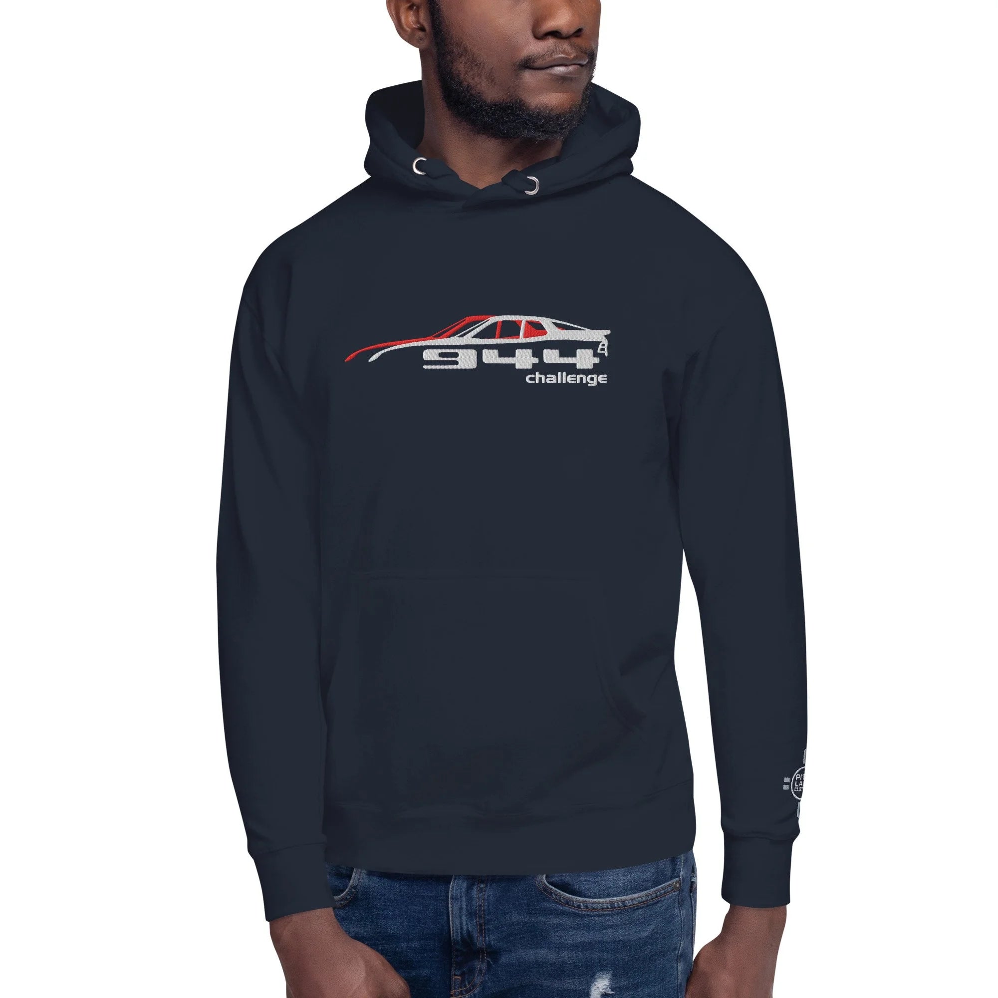944 Racing Association - Official - Embroidered Fleece Hoodie - Navy Blue