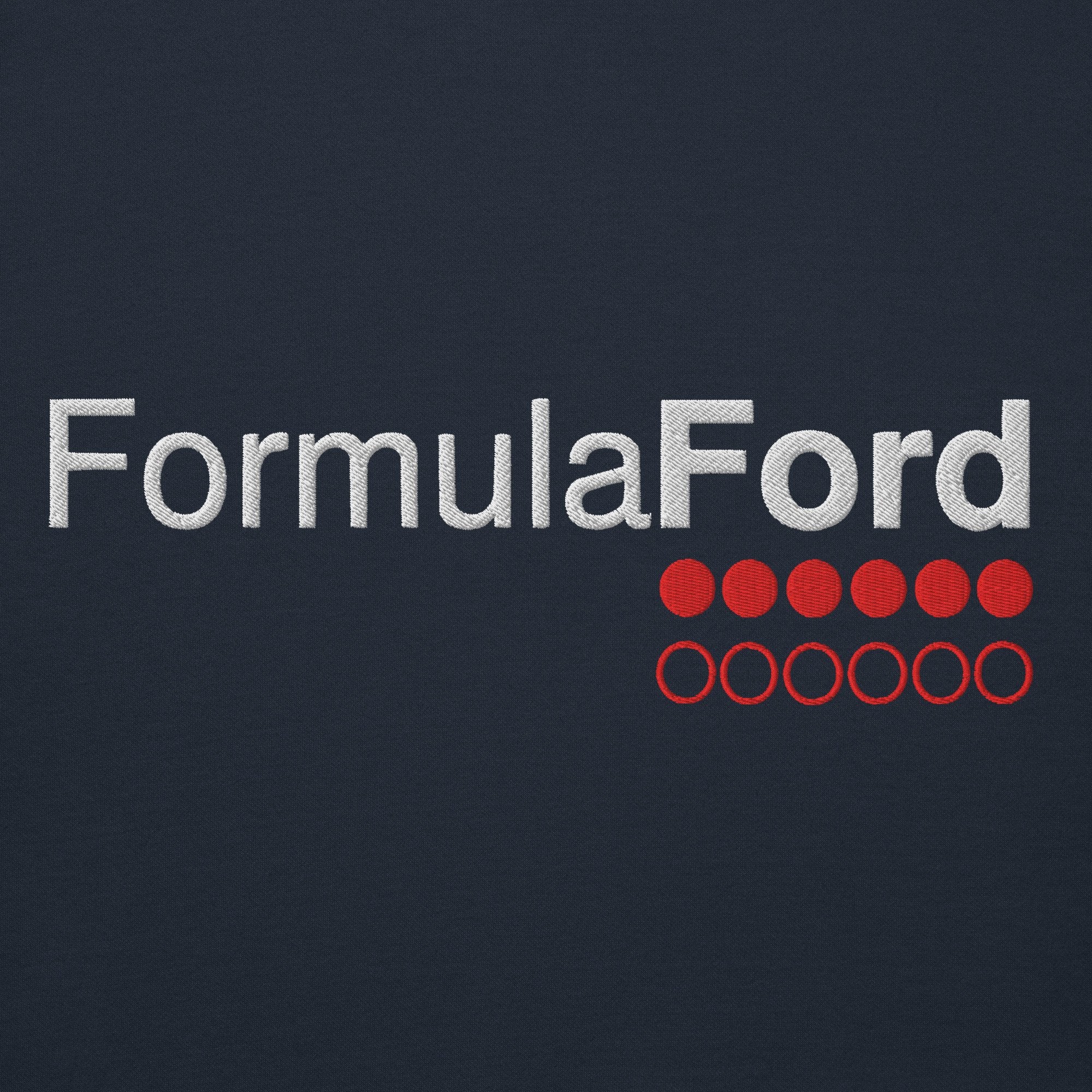 Formula Ford Official Embroidered Fleece Hoodie - Navy blue