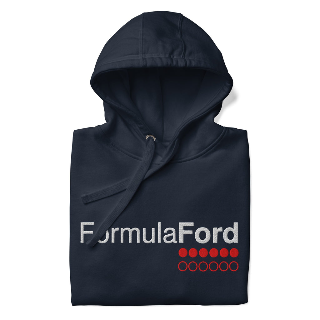 Formula Ford Official Embroidered Fleece Hoodie - Navy blue