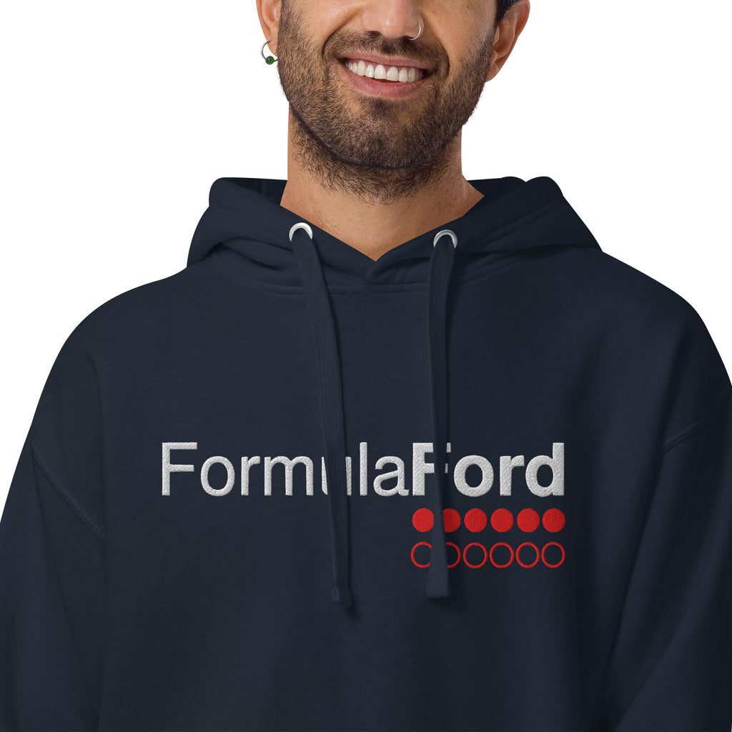 Formula Ford Official Embroidered Fleece Hoodie - Navy blue