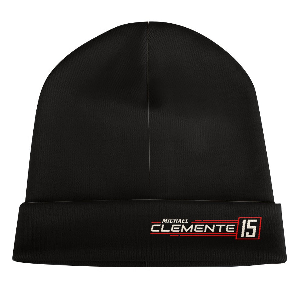 MICHAEL CLEMENTE 15 - knitted wool beanie - carbon
