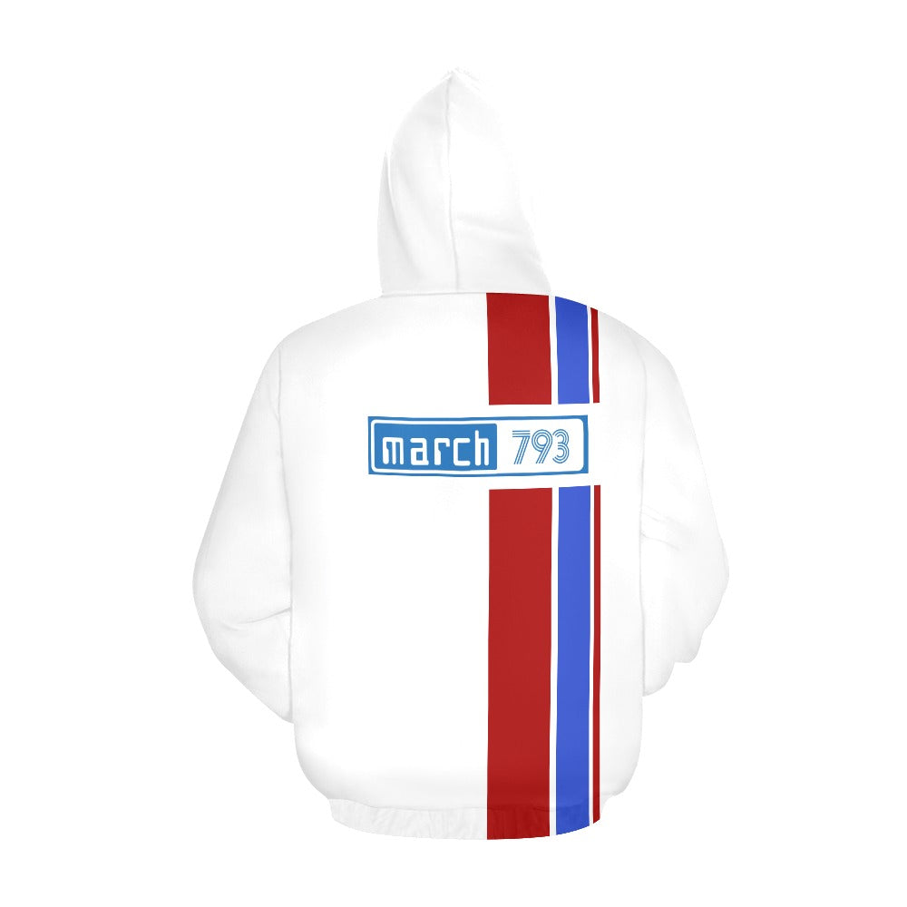 Steve Willing F2 MARCH Hoodie - circuit white 793 logo